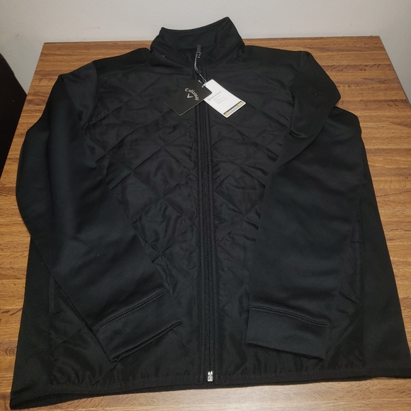 Callaway Other - Callaway Black Quilted Golf Opti-Shield Performance Jacket